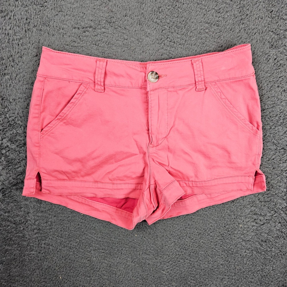 BKE Womens Pink Cotton‎ Blend Stretch Chino Shorts Size 25